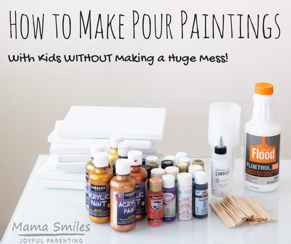 Learn how to make acrylic pour paintings