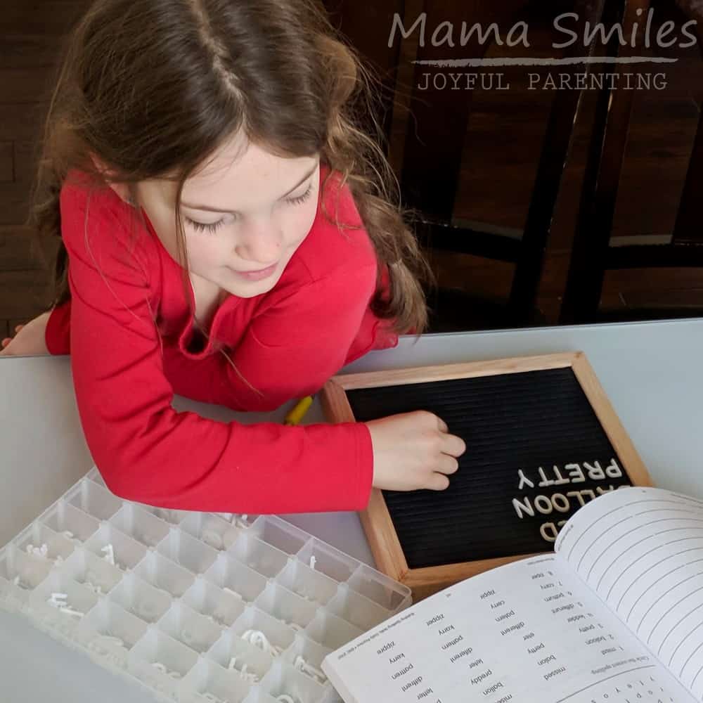 A fun way for kinesthetic learners to practice spelling words