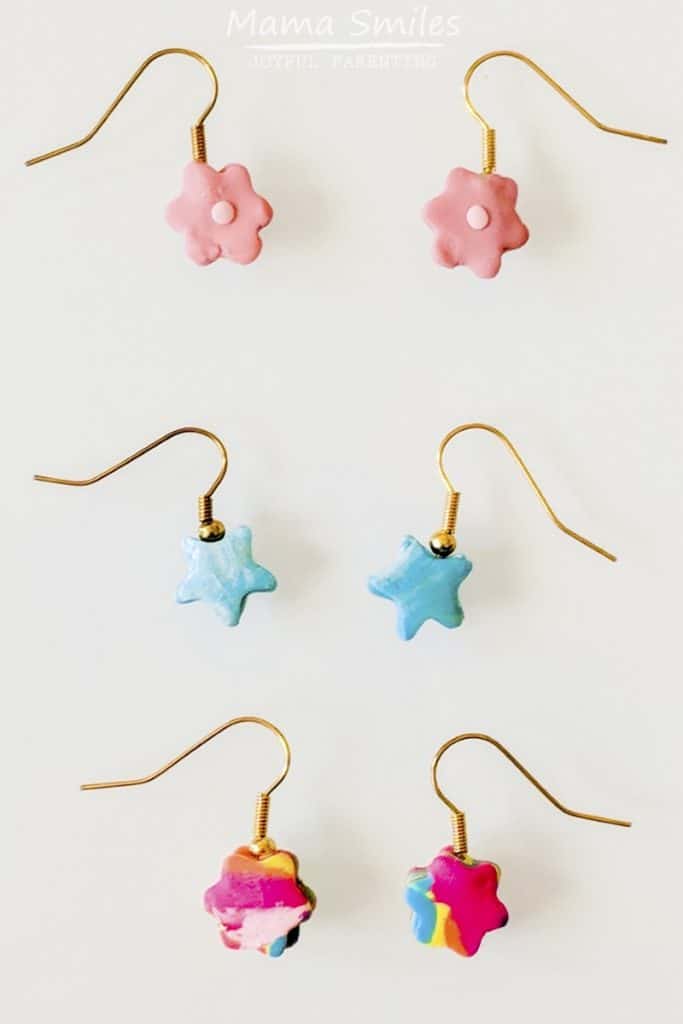 Sculpey clay earrings and other easy beginner polymer clay ideas