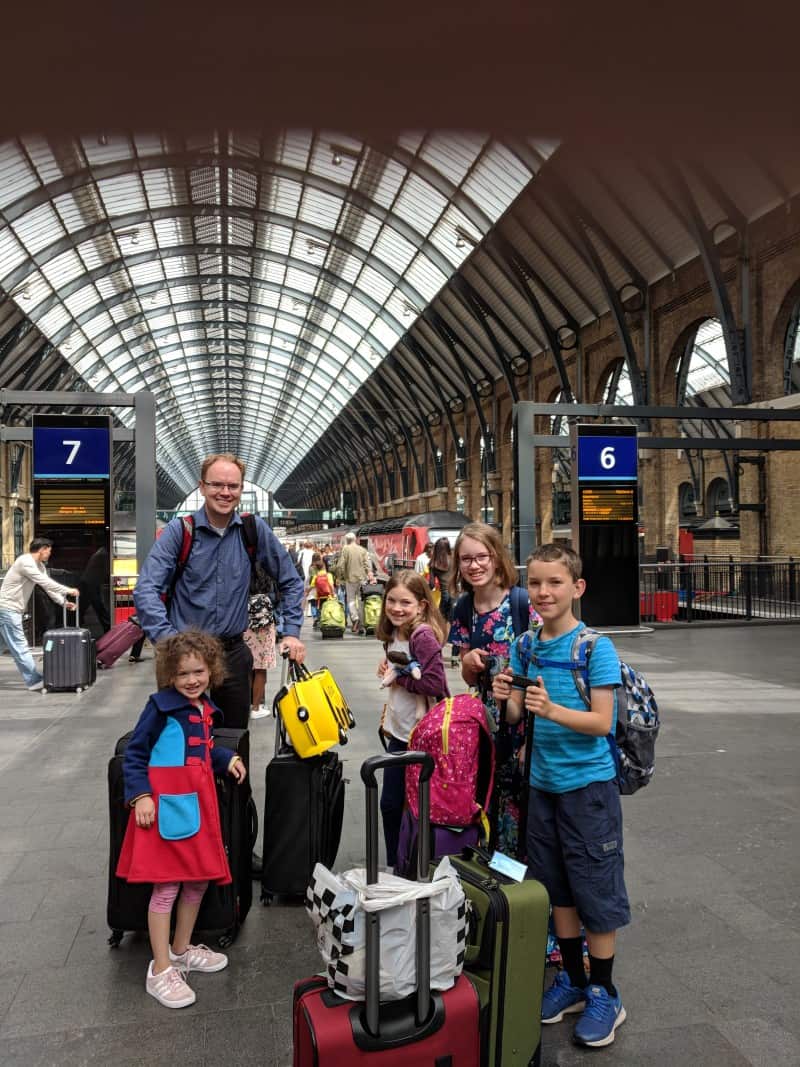 Taking the train from King's Cross in London to Waverly Station in Edinburgh