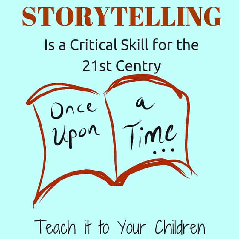 Did you know that we use storytelilng to make friends, find jobs, and resolve conflicts? This makes storytelling a critical skill! Use the tips in this post to teach storytelling to your children.