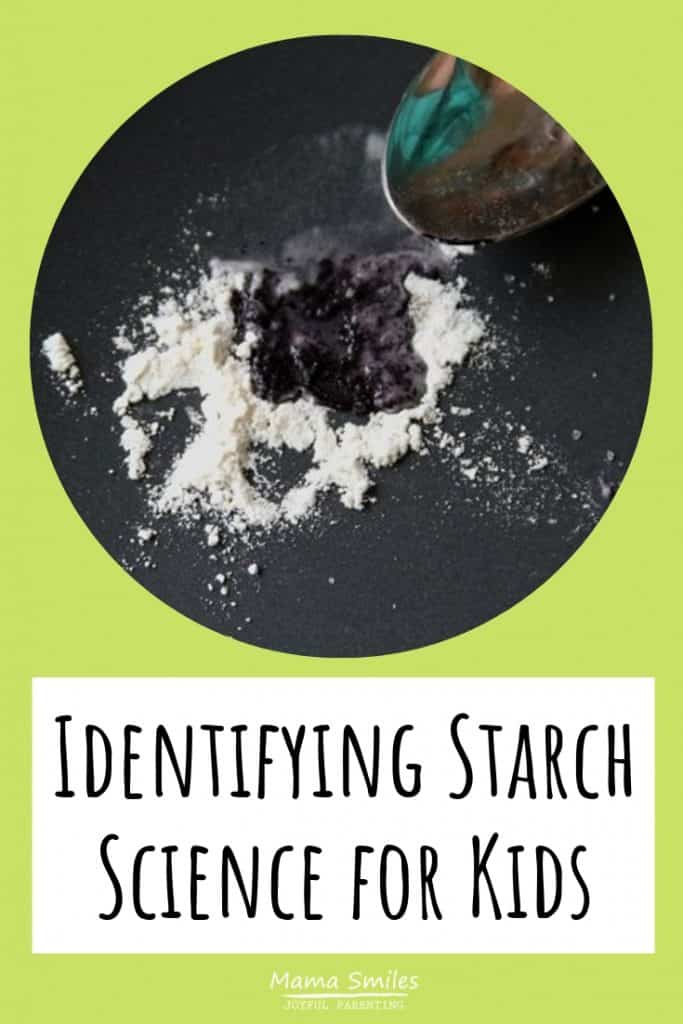 Using iodine to identify starch is a fantastic visual science experiment for kids. #stemed #sciencexperiment #sciencefair #sciencerocks #scienceforkids #homeschool #edchat #keeplearning #learneveryday