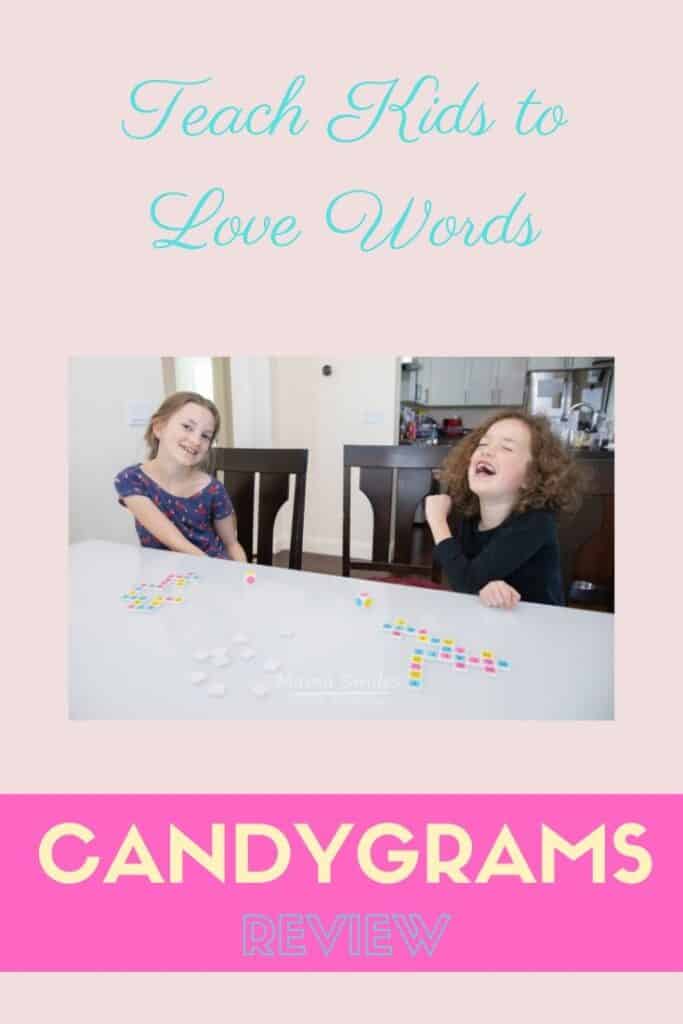 Finding great word games for kids is a great way to develop the literacy skills that are so important in everyday life. Candy Grams review. #literacy #kidsactivities #learnwithplay #educationalgames