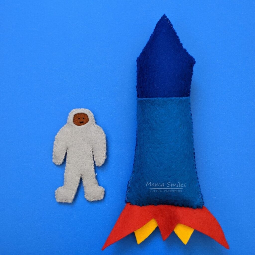 space felt toy for children