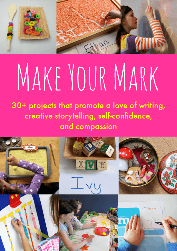 Teach writing and self-expression through play with the Make your Mark ebook!