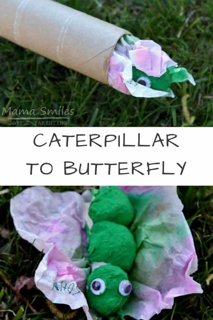 caterpillar to butterfly craft for preschoolers.