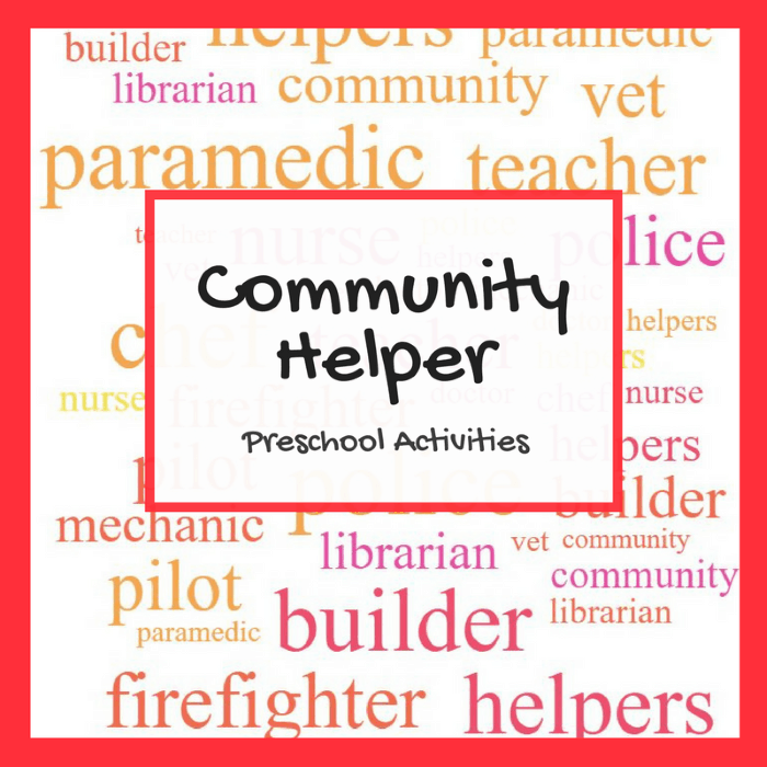 A collection of community helper preschool activities, books, and crafts you can use to create community helper preschool lesson plans.