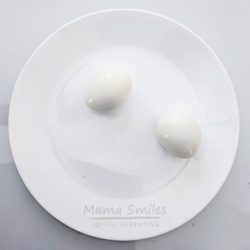these hard boiled eggs peel perfectly every time.