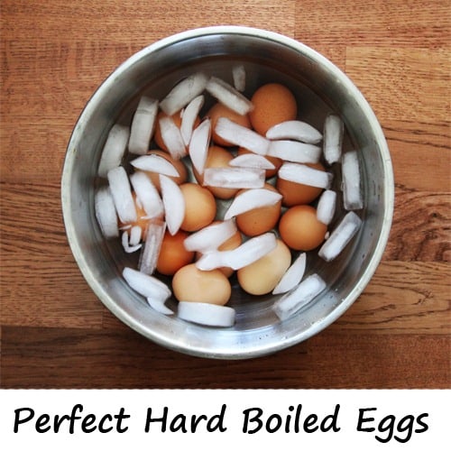 Hard boiled eggs are a healthy snack for kids all year round. This is our favorite method for making perfect hard boiled eggs - every time.