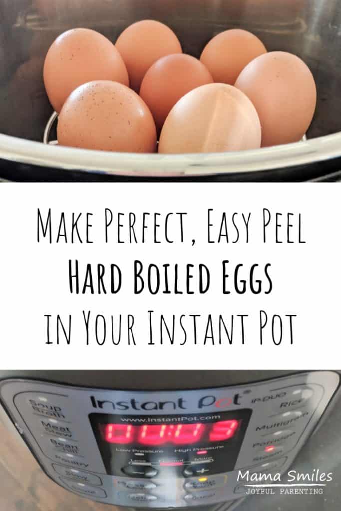 These Instant Pot hard boiled eggs are incredibly easy to peel, and they turn out perfectly every time! #recipe #Easter #hardboiledeggs #eggs #instantpot #instantpotrecipes