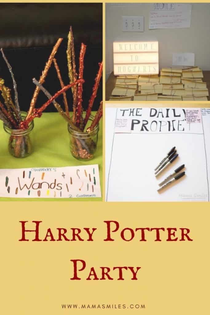 Harry Potter birthday party ideas for eleven year olds. Simple accessible Harry Potter themed birthday party activities that delight. #kidspartyideas #harrypotter #kidsactivities #hp #wizardparty