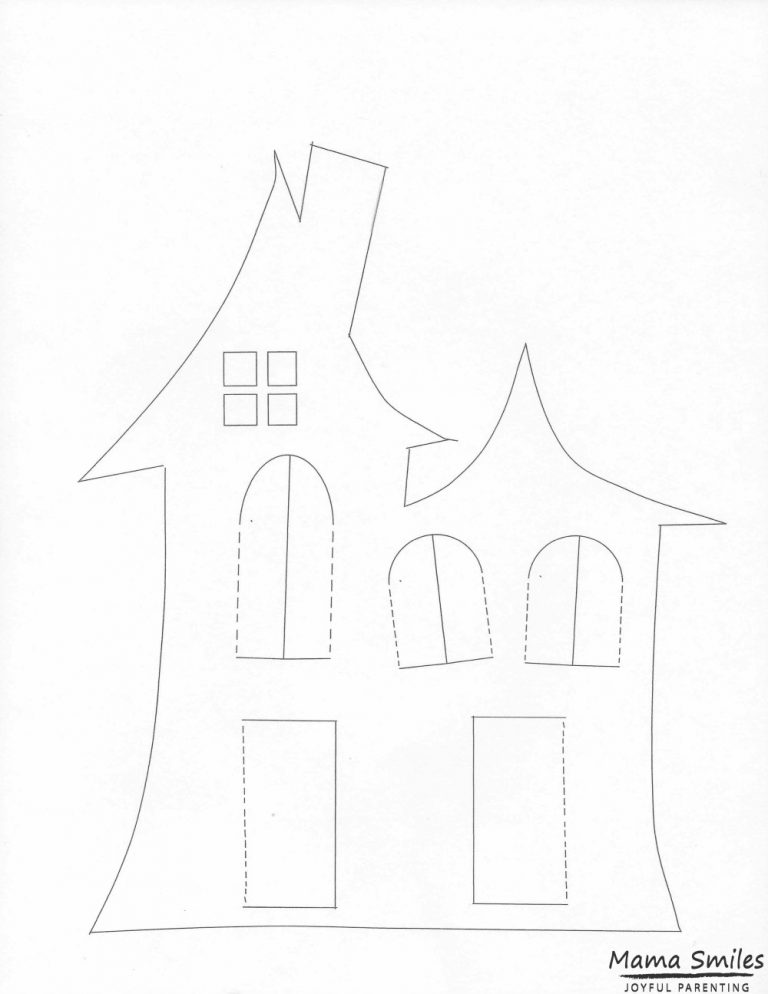 Free Halloween Haunted House Printable - Easy Halloween Fun for Kids