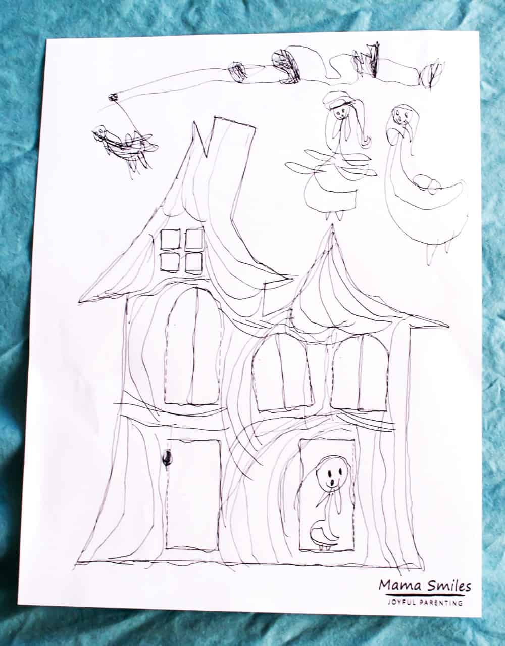 This haunted house printable is wonderful for encouraging creative story telling!