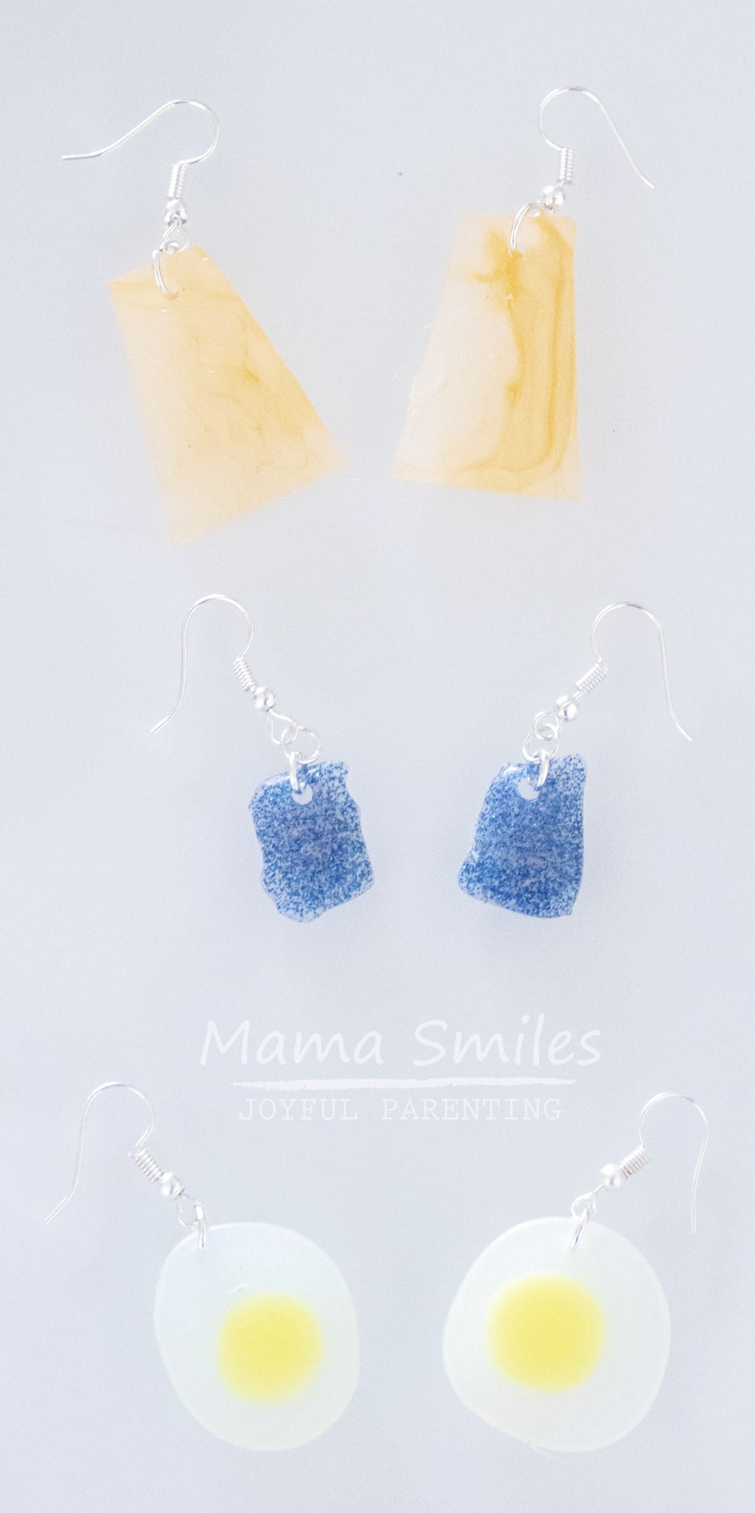 You'd never guess that these DIY earrings are made out of hot glue! 