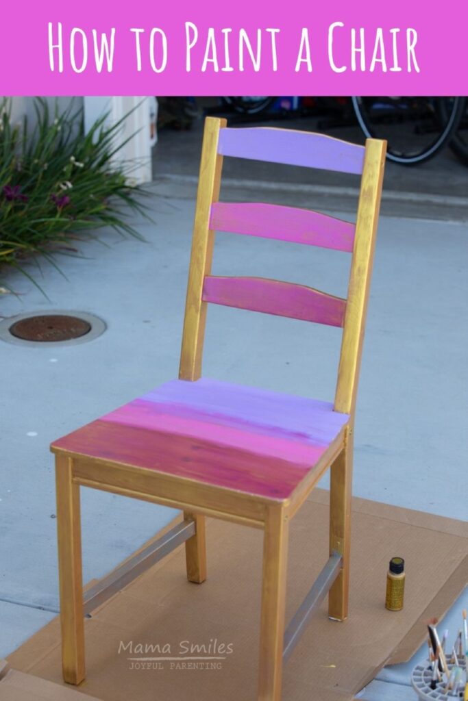 ombre gold chair