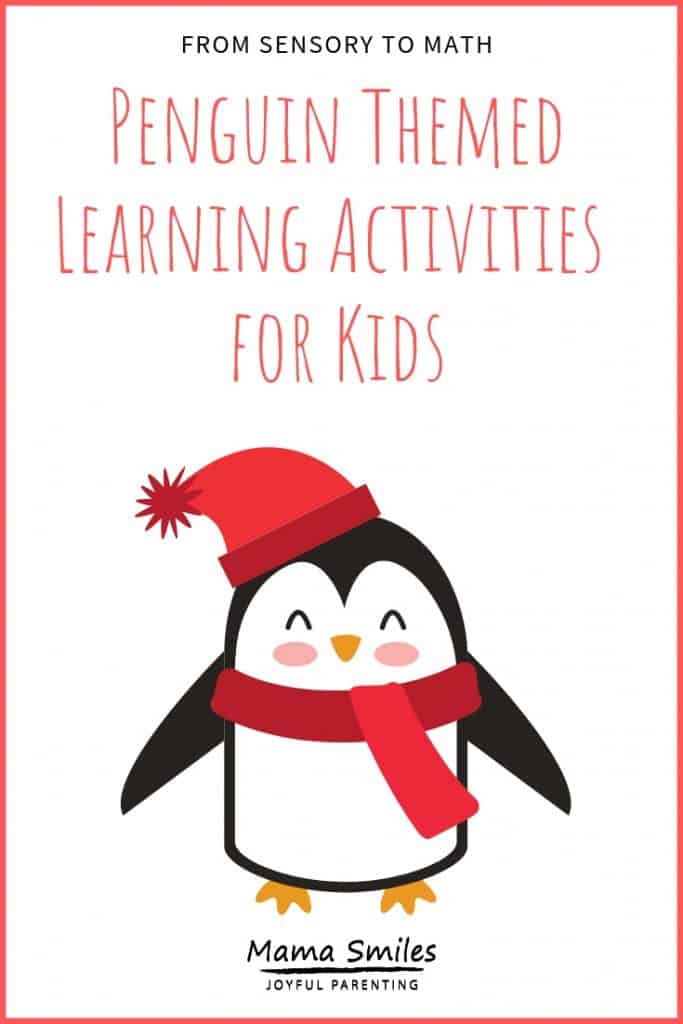 Penguin themed learning activities for kids. #ece #preschool #penguins #kidsactivities