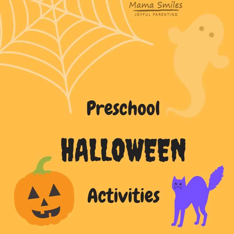 A collection of Halloween activities for preschoolers, including Halloween science, crafts, active play, book activities, and more!