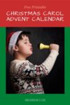 printable Christmas carol advent calendar