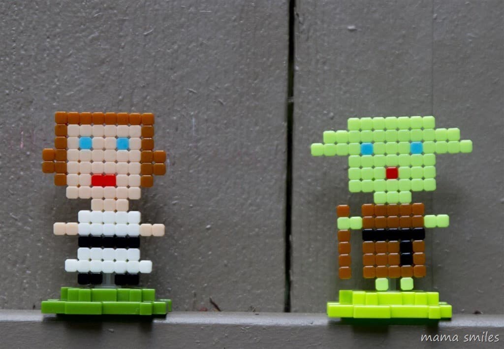 Create a Qixels pixel world with this fun fine motor craft designed for boys that both my son daughters love.
