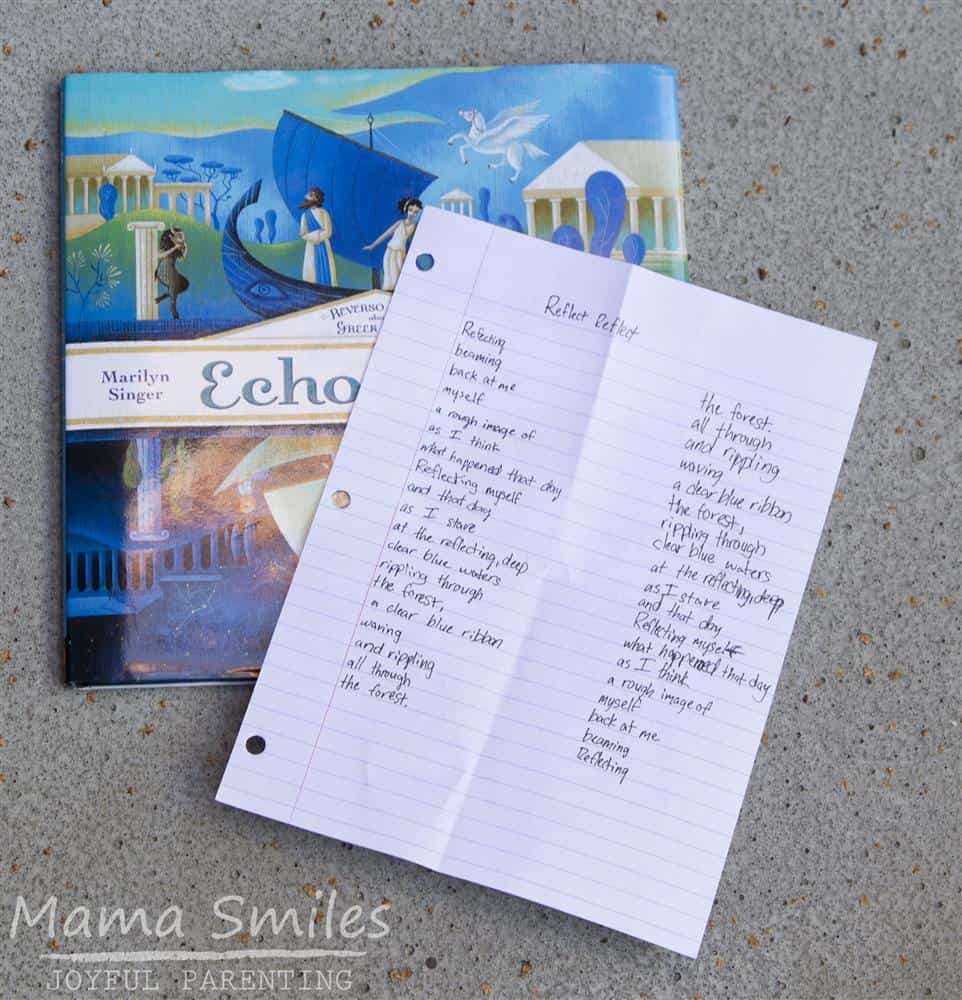 Reverso poems and other fun poetry activities for kids
