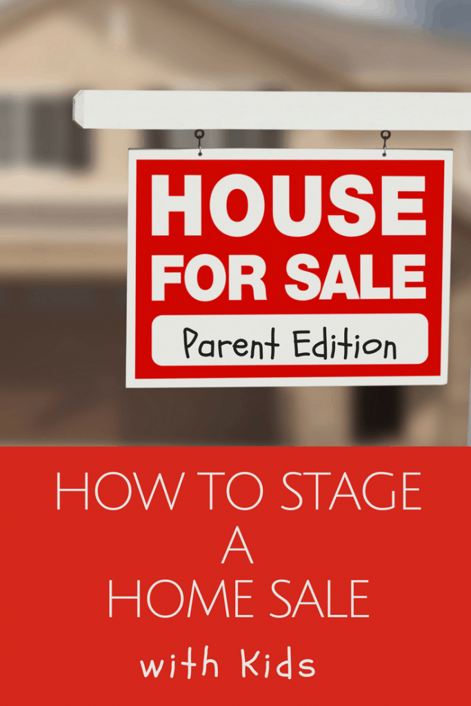 How can you stage a house for sale while living there with kids?! Check out these pro tips  on how to stage a home sale with kids from a mom of 4.