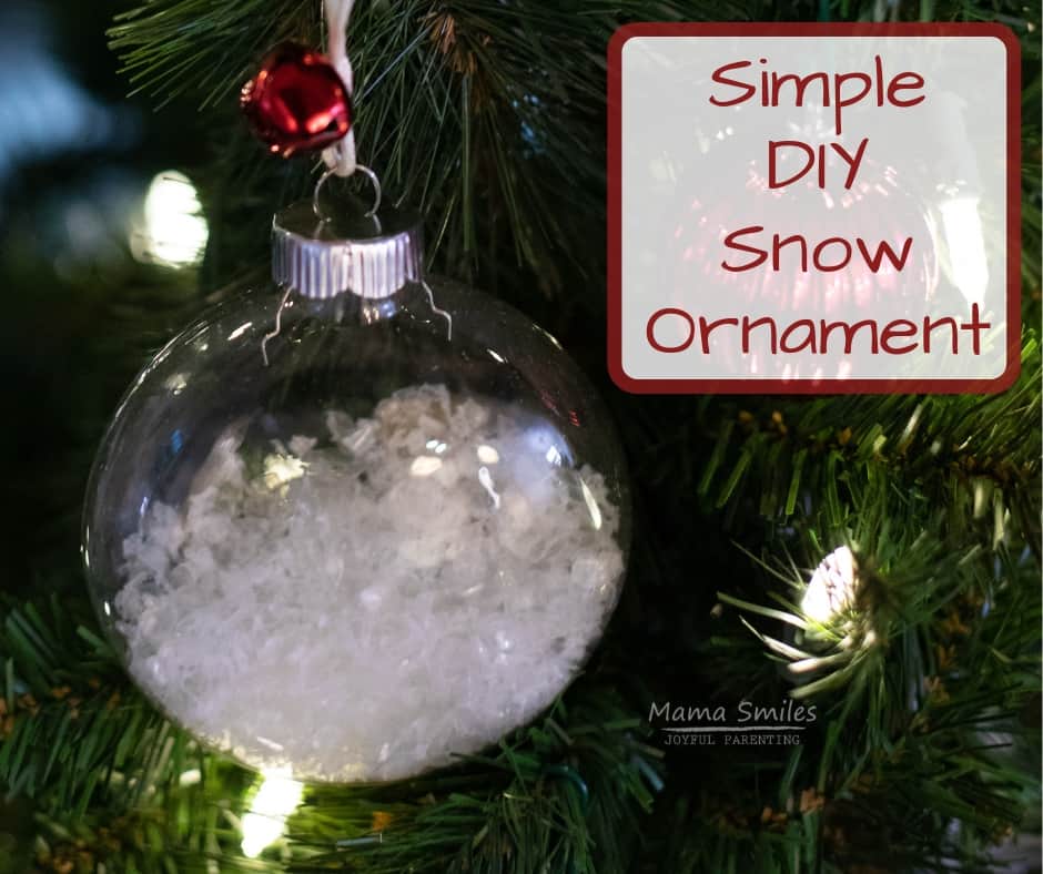 snow ornament tutorial