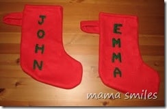 easy handmade stockings
