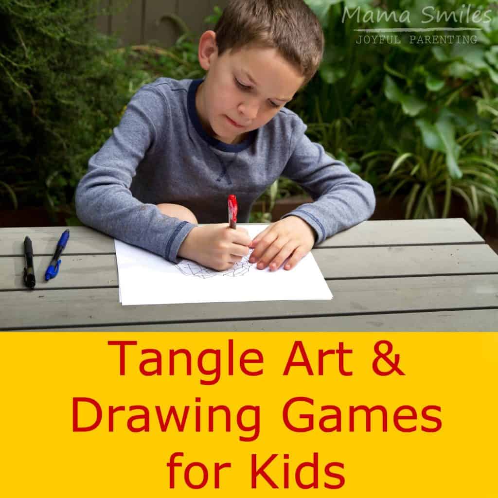 Tangle Art & Drawings Games for Kids: A Silly Book for Creative and Visual Thinking