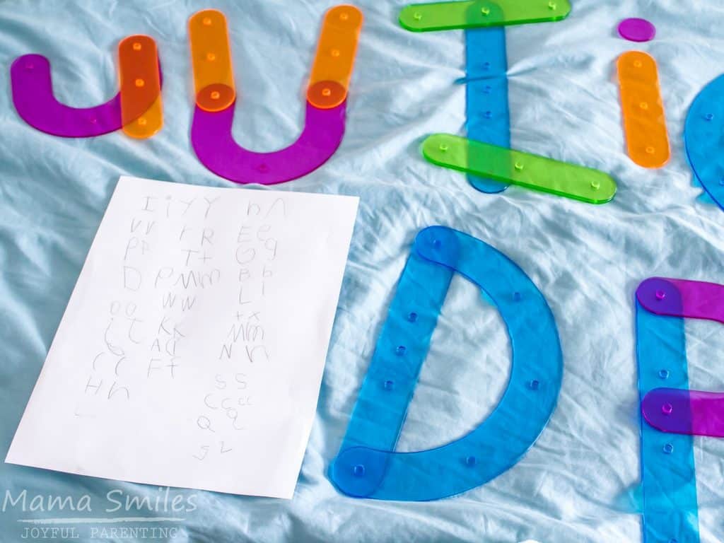 Teach kids letters through play - 5 simple ideas.