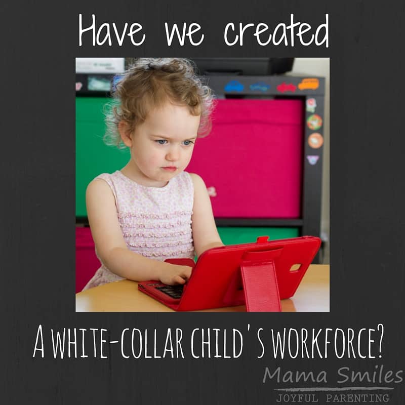 As we work to help our children achieve as much as possible, are we creating a white-collar child workforce?