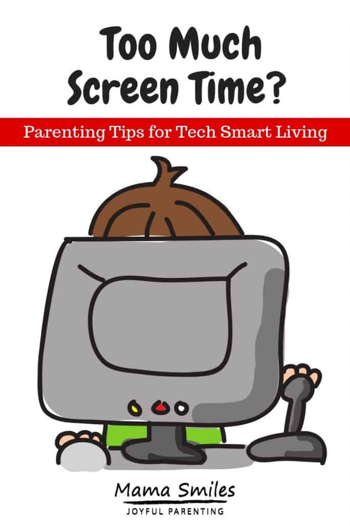How much screen time is too much screen time? Learn how to reduce screen time and use technology wisely with kids at home. #parenting #parentingtips #screentime #raisingchildren #kidsandtech