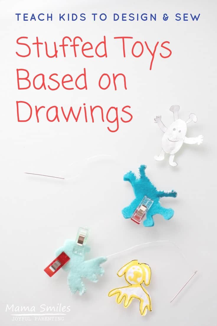 Why buy toys when you can make them? Teach your kids to make stuff toys based on drawings using this simple method. Even my four-year-old can do this!
