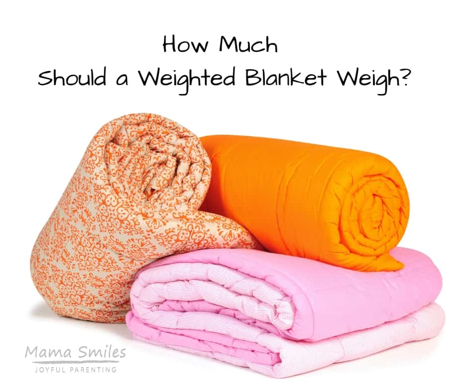 How much should a weighted blanket weigh?