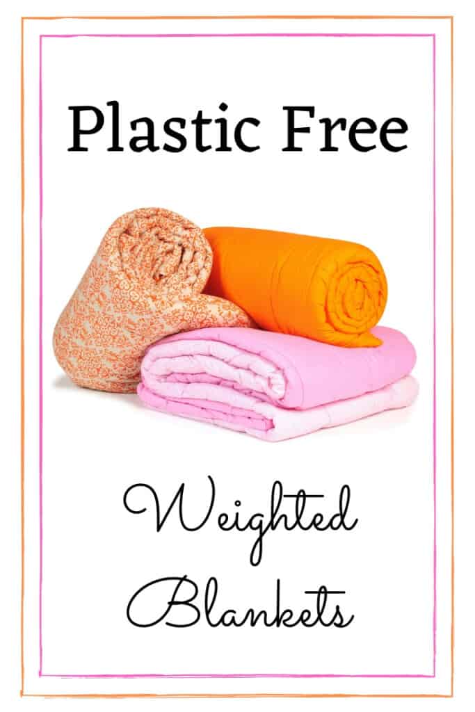 Learn how to make #weightedblankets without using plastic pellets. #goplasticfree #sensoryinput