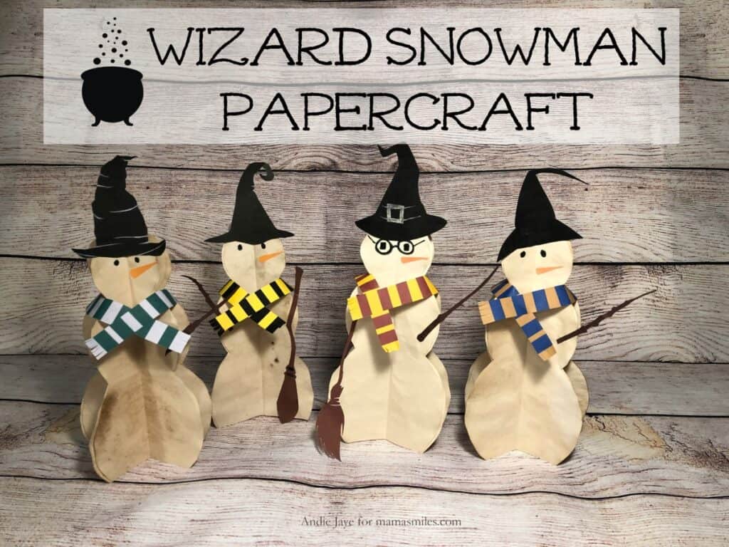 Snowman papercraft for kids